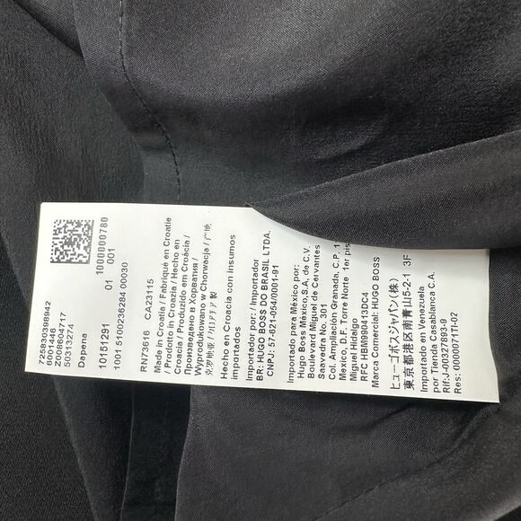 BOSS Hugo Boss Dress Womens 14 Dapena V-Neck Colorblock Sheath Career Capsule - Picture 8 of 12